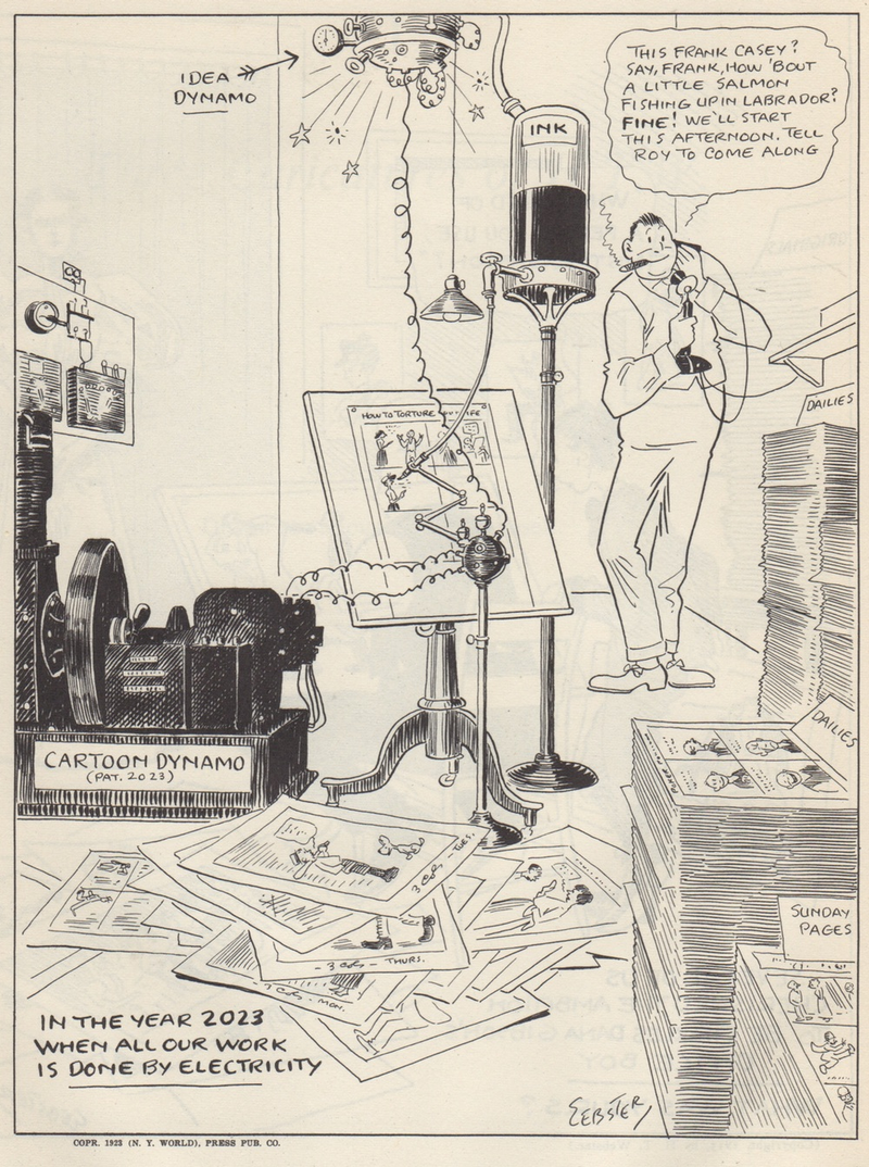 Illustration for article titled The Cartoonist of the Future's Dynamo Drawing Machines